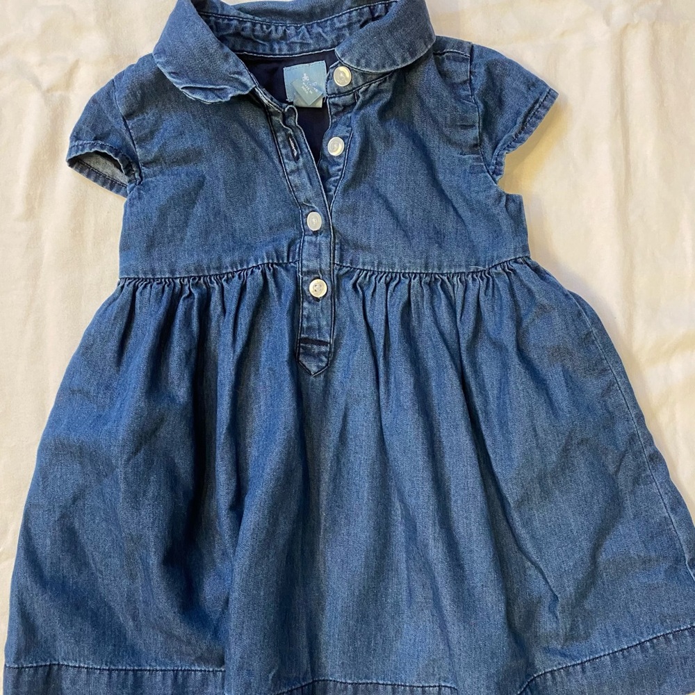 Gap baby girl denim dress 12-18mo